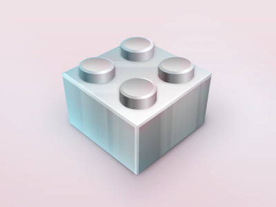 Retro Lego Icon disqus icon lego render