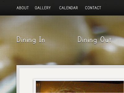 Dining In/Dining Out dark food line texture type
