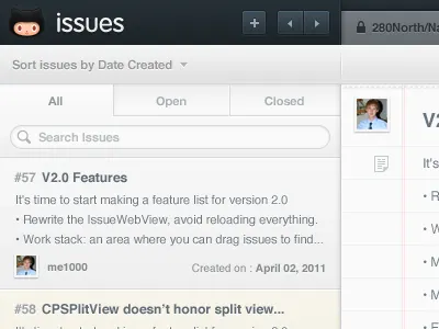 Issues App Take 2 - Issues List cappuccino
