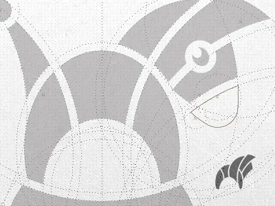 Joybot animal logo gridlines guidelines guiding grids icon design icon designer iconographer iconography identity designer joy robot joybot logo design logo designer robot logo robotic symbol symbol designer