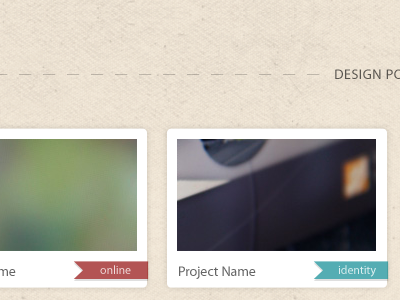 Project Grid mockup portfolio website