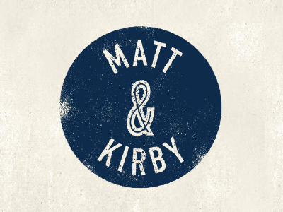 Matt & Kirby blog engagement logo married wedding