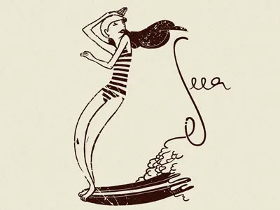 Longb02 hangten illustration longboard seea surf