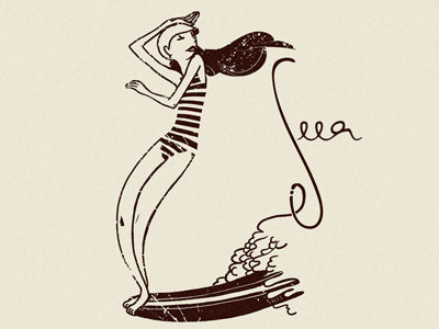 Longb02 hangten illustration longboard seea surf