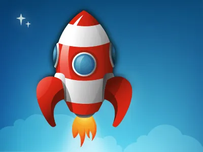 Rocket! illustration rocket