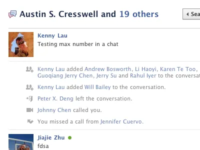 System Messages facebook icons messages