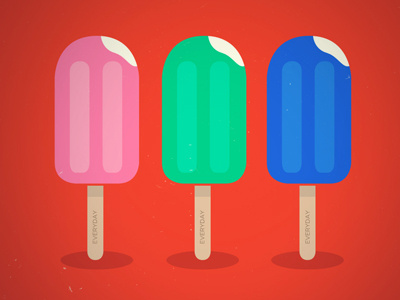 Icecreams andaur cartoon colors everyday icecream look sebastian vintage