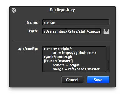 HUD Window OSX Git App config git hud modal