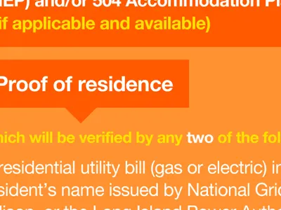 Proof of residence doe