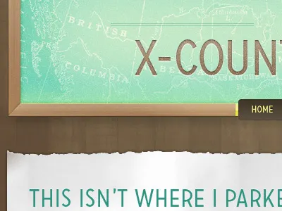 Road Trip Banner v2 banner carrosserie map paper torn paper wood