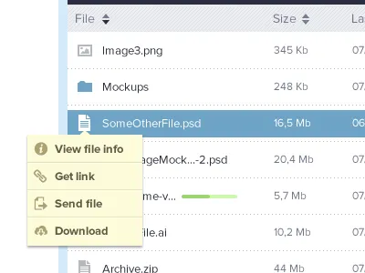 Dropdown dropdown file browser pictos proxima nova tooltip