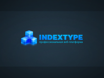 Indextype CMS logo cubes logo