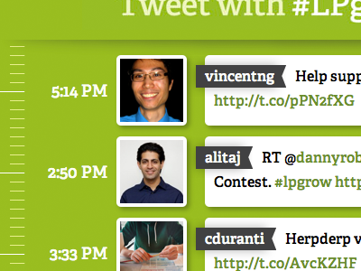 Twitter Wall typography