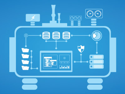 Machine blue code machine motion motion graphics video