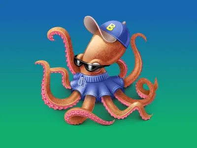 Octopus cap icon iconka octopus sea shorts virtual gift