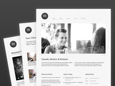 Cudazi Mono - Free WordPress Theme clean free freebie minimal modern theme website wordpress