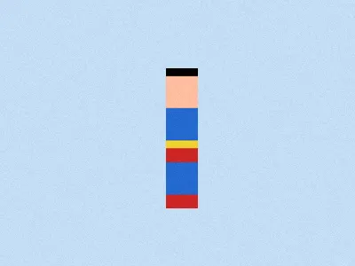 Superman colour minimal superhero