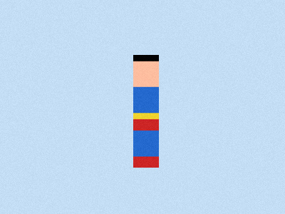 Superman colour minimal superhero