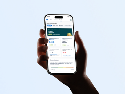 Financial Planning Track - Responsive Design animation app design dashboard dashboard design financial plan fintech app money management saas design track app wealth app