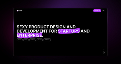 Apple-Style Landing Page Design for Startups and Enterprises branding design draft landing page product design site ui ux web