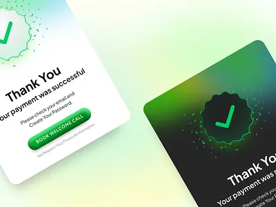 Card Design card ui design figma gradient gradient card graphic design noise payment successfull popup design product design successfull texture ui