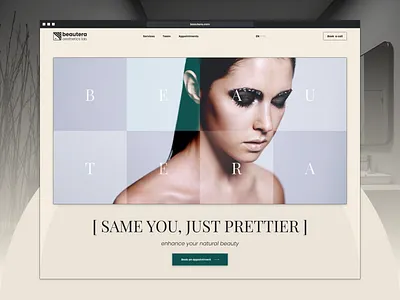 Beautera / Beauty Studio beauty beauty bar beauty lab beauty salon beauty shop beauty studio hair hair salon landing page nail nail studio salon saloon spa spa salon studio ui design uiux web design website