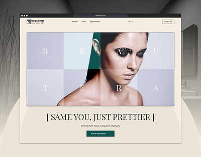 Beautera / Beauty Studio beauty beauty bar beauty lab beauty salon beauty shop beauty studio hair hair salon landing page nail nail studio salon saloon spa spa salon studio ui design uiux web design website