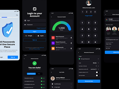 Securing Digital Lives: Personal Passwords cyber cybersecurity key lock manager password secure security ux ux design