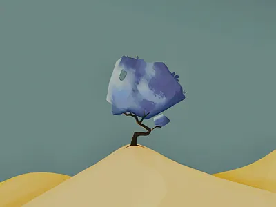 IN THE MIDDLE OF WHERE? colors design illustration procreate simple tree