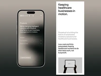 Perpetual-Healthcare Robotics Merging App Design app design application design artificial intellagence branding clean doctor health health care healthcare interface logo med medical medicine mental health minimal minimalist mobile app modern robotic healthcare