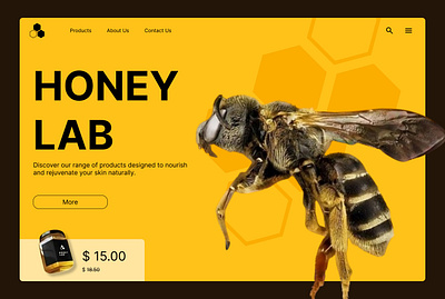 Honey-Lab Website Design honey ui ux web