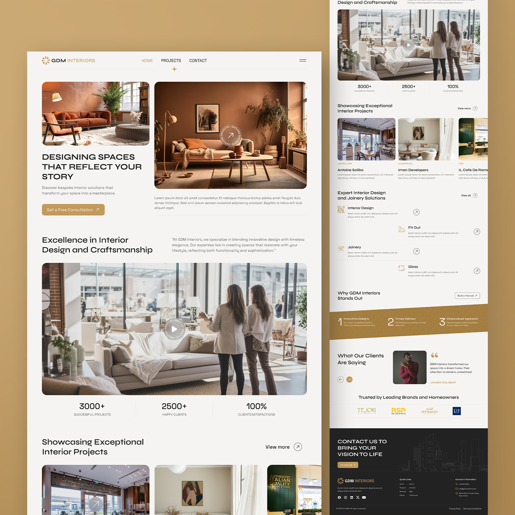 GDM Interiors Website Redesign brandidentity cleandesign creativeagency designagency designinspiration digitaltransformation elegantdesign minimaldesign moderndesign professionaldesign responsivedesign ui uiuxdesign userexperience userfriendlydesign webdesign webdevelopment websitedesign