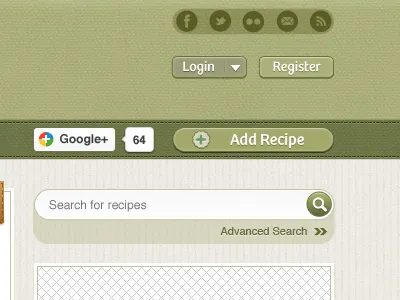 Nom nom nom 2 advanced search chef food recipe restaurant ribbon search social texture