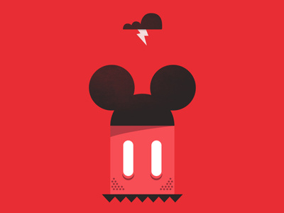 The evil mouse. lightning micahburger mouse mouse ears red thunder