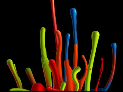 Splash of Colorful Paint colorful drop gradient mesh paint plug in splash tormentor vector