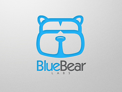 Blue Bear animal bear blue dog forrest labs logo wolf