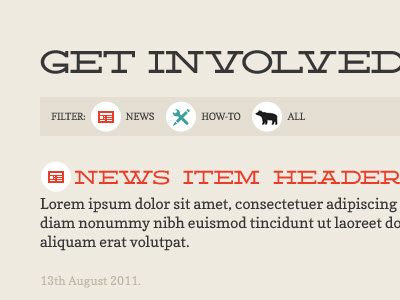 News Filter copse deming ep filter icons news