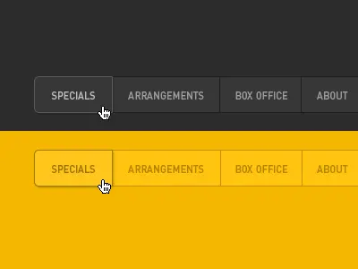 Black and yellow buttons black buttons graphic interaction web yellow