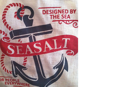 Bag design bag blue red sea seasalt