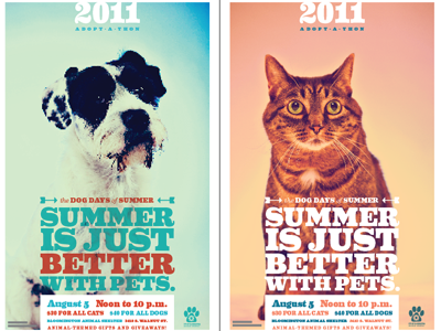 Adopt-A-Thon animals non profit poster