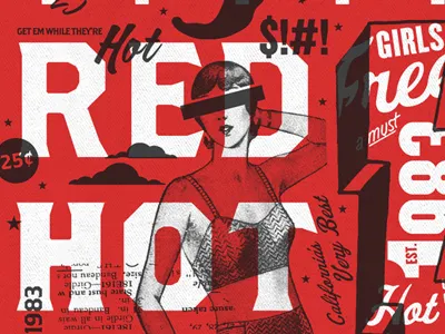 Red Hot band red t shirt vintage