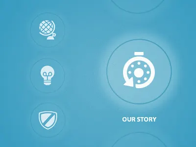 Trifermed home icons shiny story web