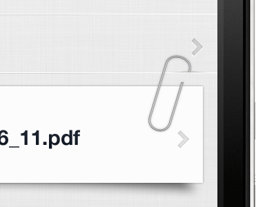 Attachment attachment ios paperclip texture ui
