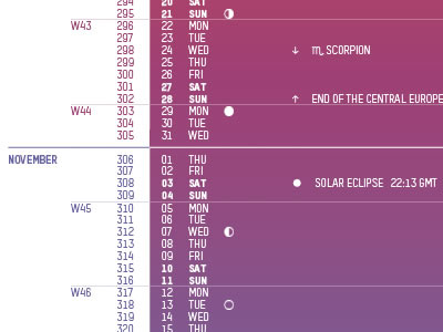 Colour Square Calendar 2012 2012 calendar gradient infographic