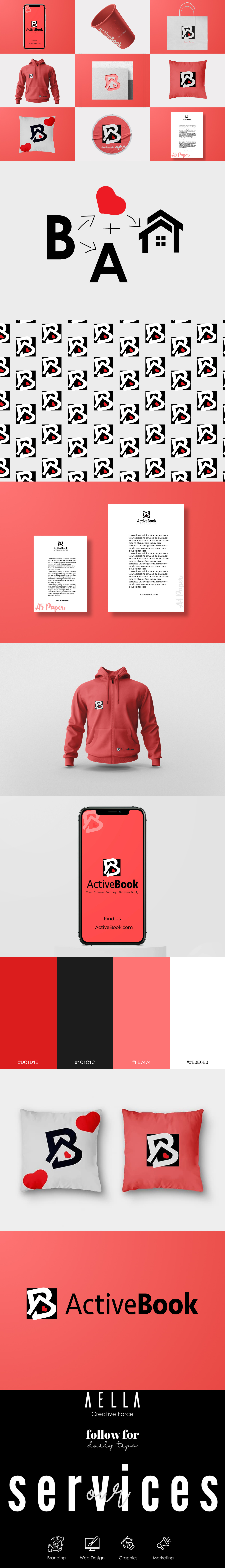 Active Book Brand & Logo Design brand design branding graphic design logo logo design