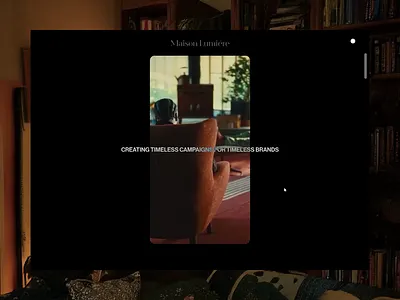 Maison Lumiére - UI Exploration figma motion graphics ui ui design ux ux design web design