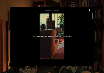 Maison Lumiére - UI Exploration figma motion graphics ui ui design ux ux design web design