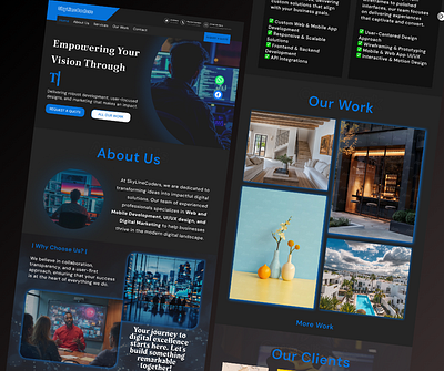 SkyLineCoders Company Portfolio design figma portfolio ui ux web design