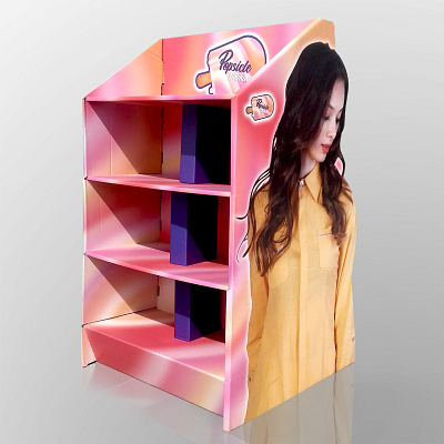 Popsicle Clothing cardboard display display graphic design logo vector