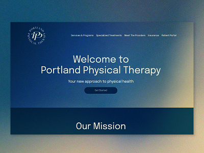 Portland Physical Therapy II badge branding design digital digital design lockup logo logo design monogram oregon portland rebrand rebranding sports ui ui ux uiux ux web web design